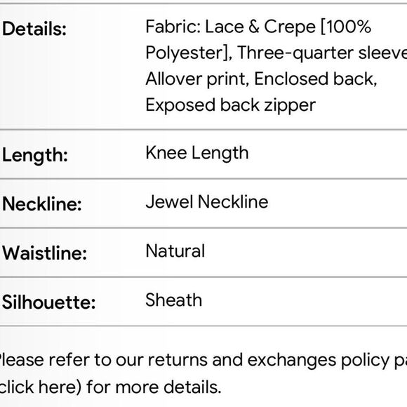 NWT Gabby Skye - Quarter Sleeve Heather
Print Sheath Dress - Picture 5 of 10